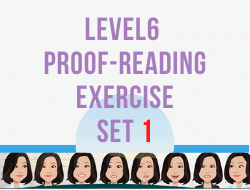 Level 6 Proofreading Exercise Set 1