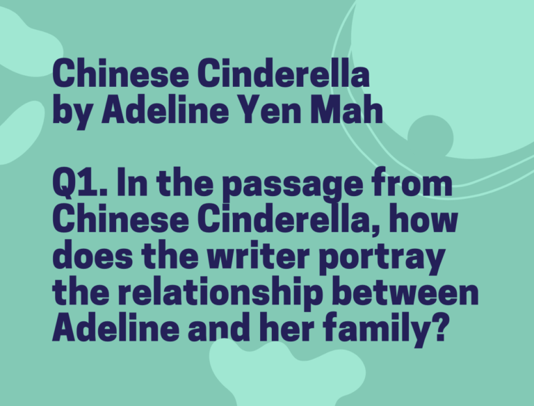 IGCSE Chinese Cinderella by Adeline Yen Mah Model Essays Question 01