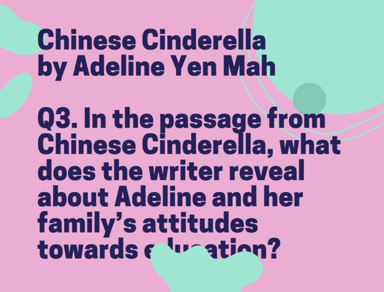 IGCSE Chinese Cinderella by Adeline Yen Mah Model Essays Question 03