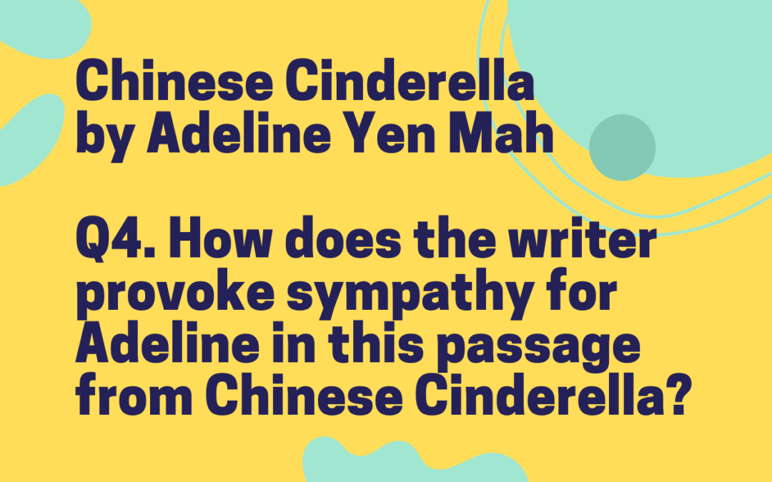 How does the writer provoke sympathy for Adeline in this passage from Chinese Cinderella?
