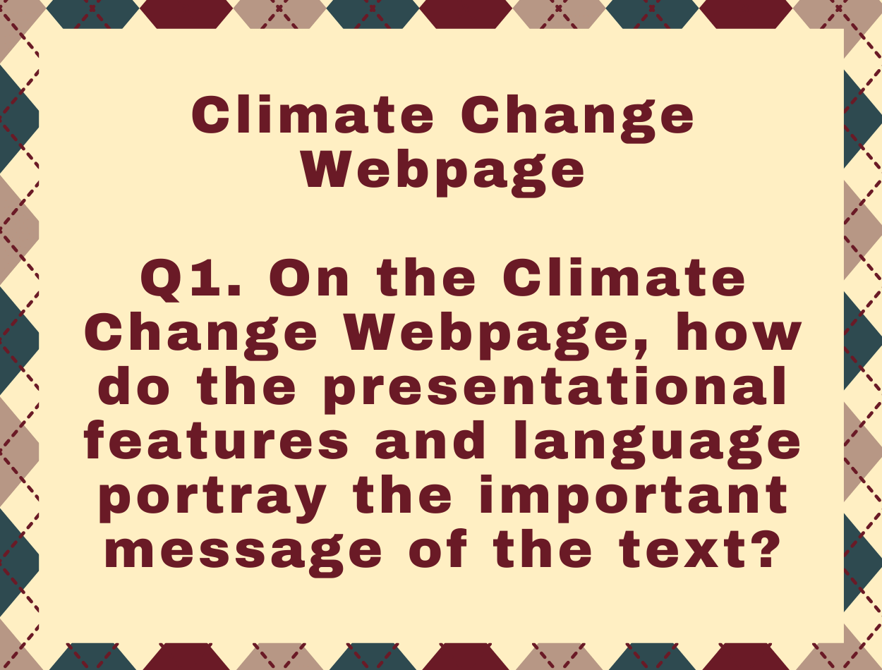 climate essay question