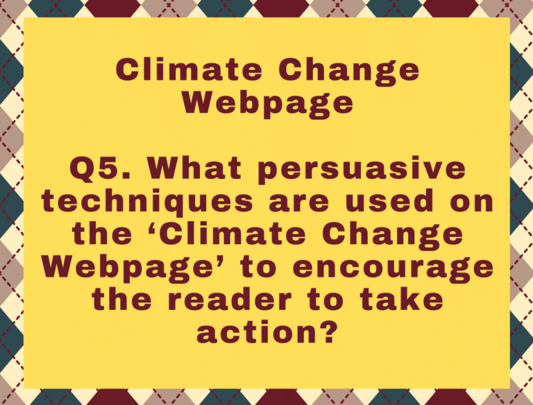 IGCSE Climate Change Webpage Model Essays Question 05