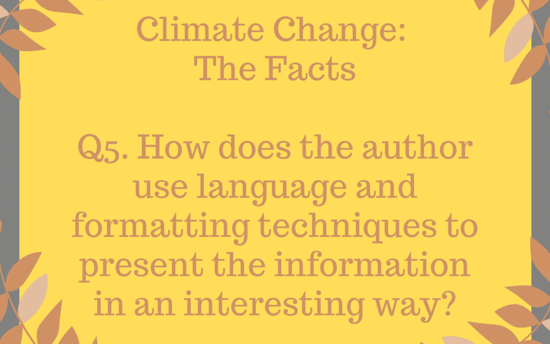 IGCSE Climate Change : The Facts Model Essays Question 05