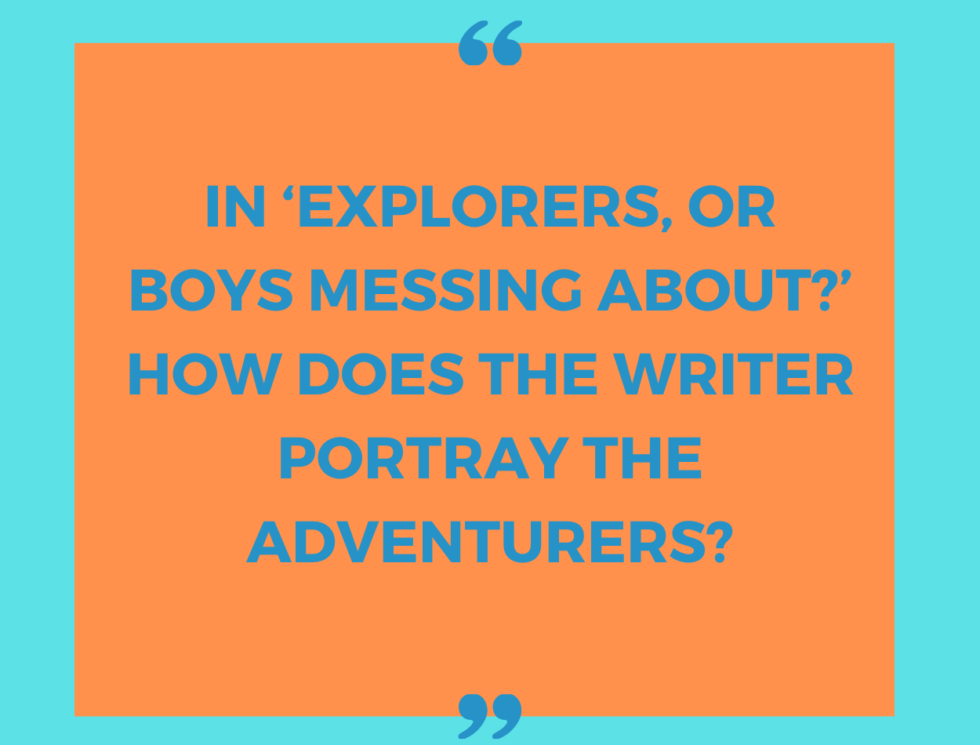 Explorers, Or Boys Messing About? By Steven Morris - 香港免費英語學習網站 Free ...