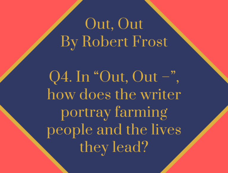 IGCSE Out, Out- by Robert Frost Model Essays Question 04