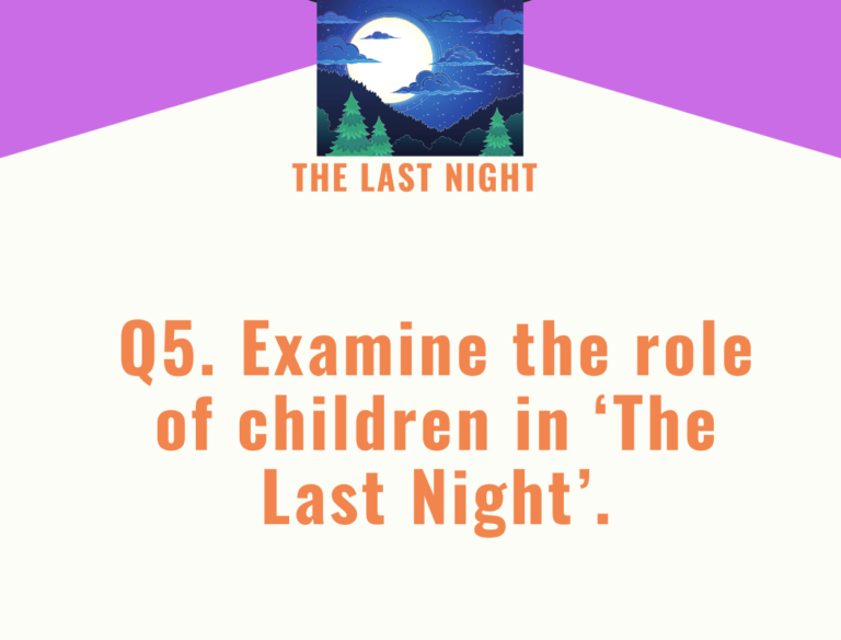 IGCSE The Last Night by Charlotte Gray Model Essays Question 05