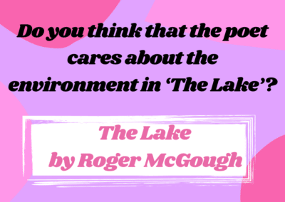 The Lake by Roger McGough Essay 04
