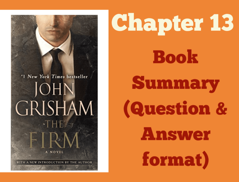 The Firm by John Grisham Chapter 13
