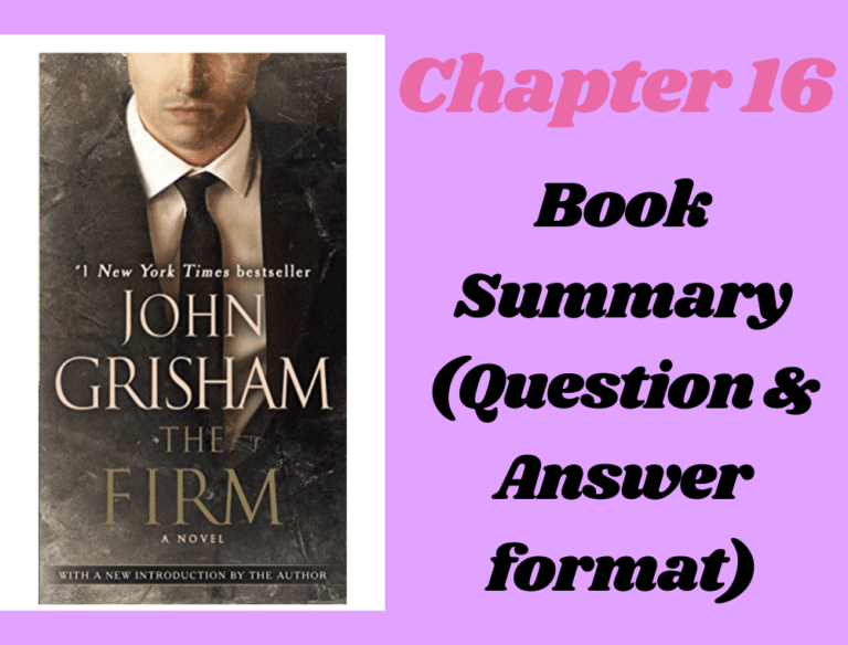 The Firm by John Grisham Chapter 16