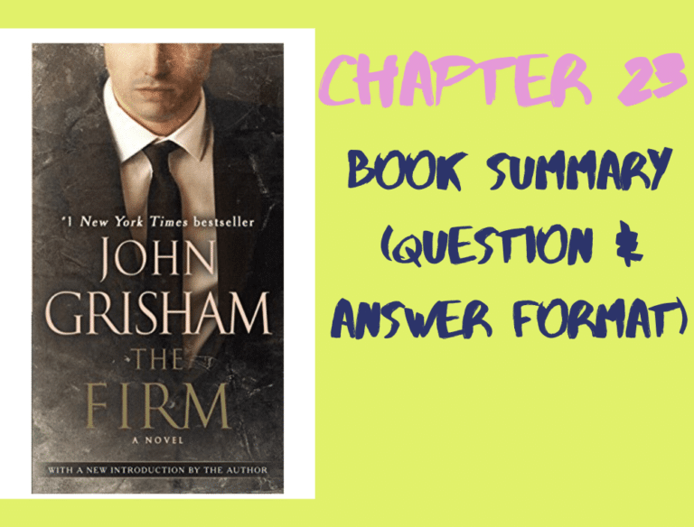 The Firm by John Grisham Chapter 23