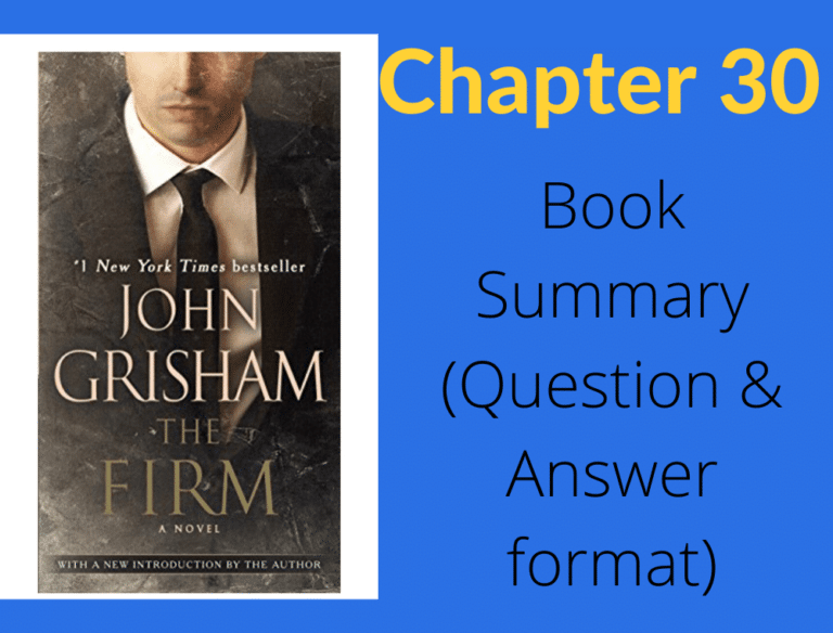 The Firm by John Grisham Chapter 30
