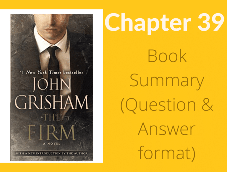 The Firm by John Grisham Chapter 39