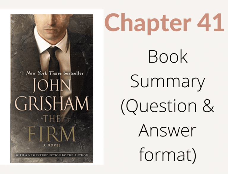 The Firm by John Grisham Chapter 41